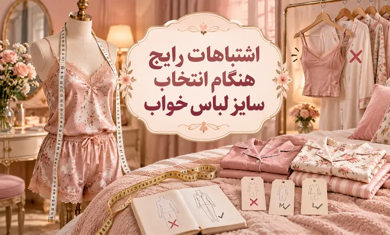 اشتباهات رایج هنگام انتخاب سایز لباس خواب